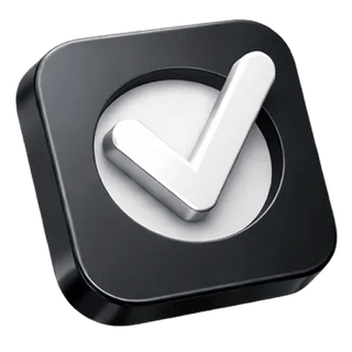 3D confirmation tick icon on the Beacon Renditave about page